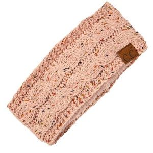 Indi Pink Fleece-Lined Cable Knit Ear Warmer
Brand New!!